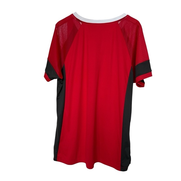 Majestic Tampa Bay Buccaneers Women’s 2XL Red NFL Jersey Lace-Up Game Day Casual - Picture 5 of 7